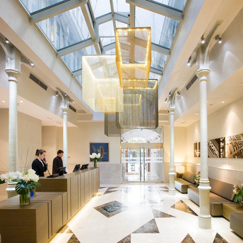 Nh Collection Madrid Palacio De Tepa Exterior foto The lobby of the hotel